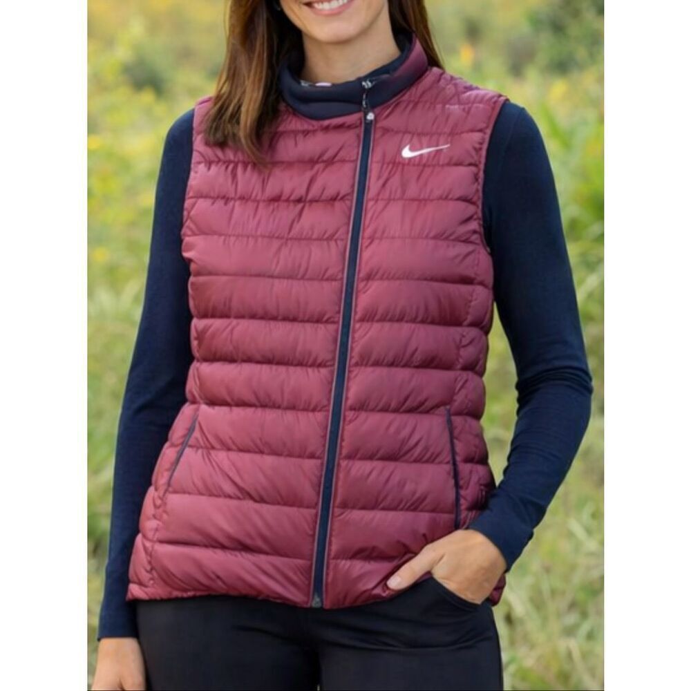 Nike Golf 700 down fill assymetrical puffer vest small